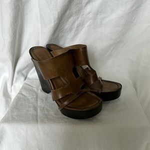 Costume National Wedge Slip-on Sandal